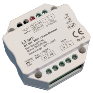 L1(WT) WiFi RF Push LED Dimmer 0-10V Tuya Smart