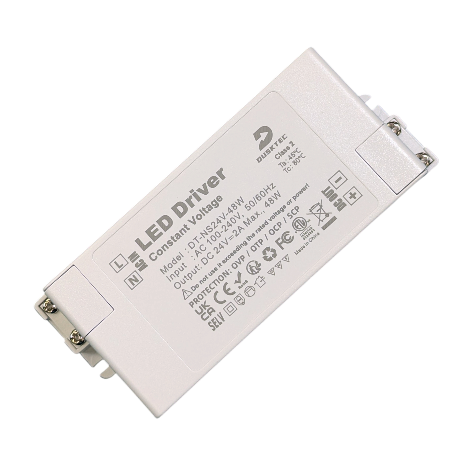 DUSKTEC DT-NS24V-48W 48W LED driver 24V constant voltage